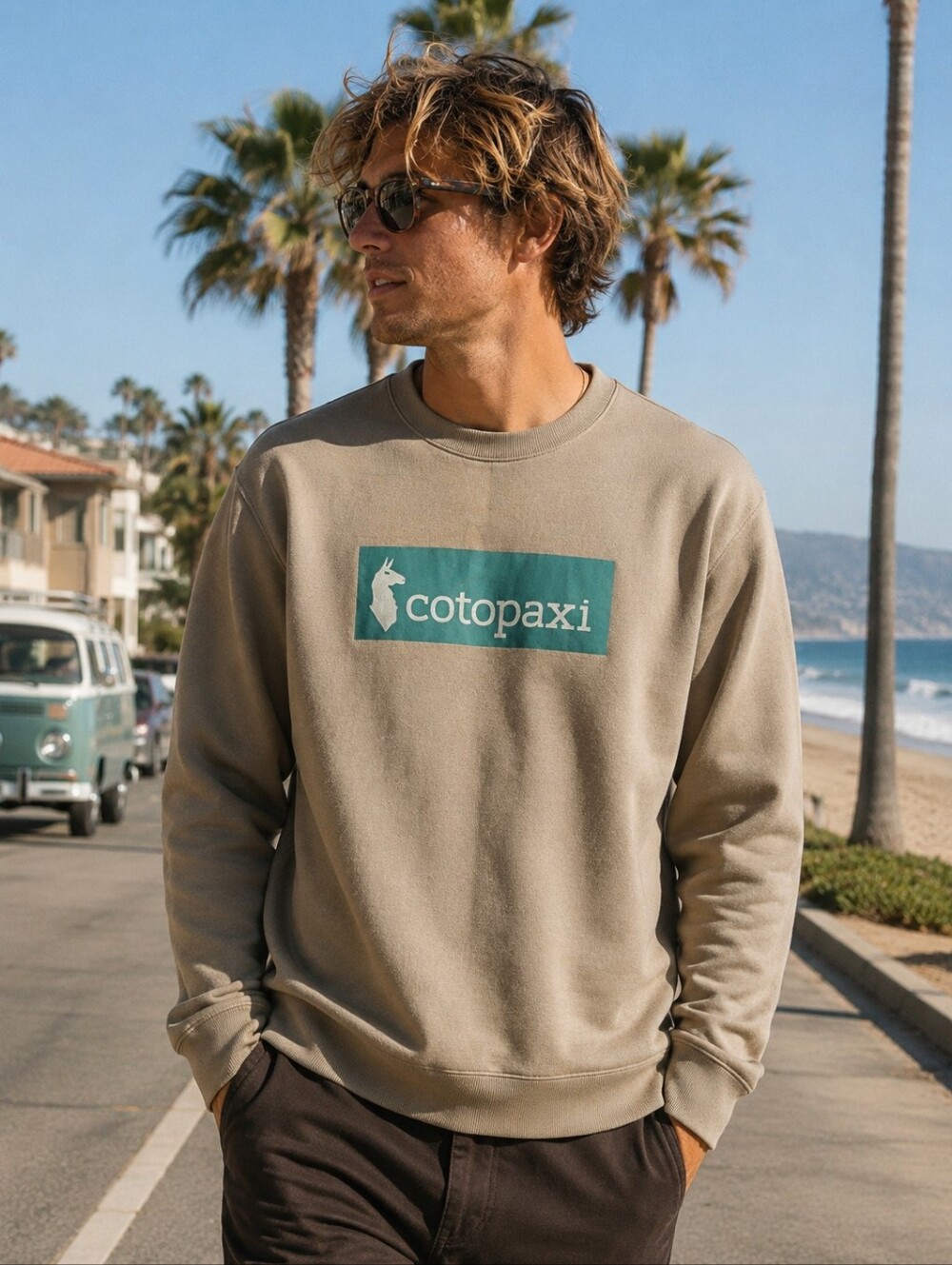NWT Cotopaxi Icon Crew Sweatshirt-Pebble